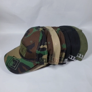 TOPI 5.11 TOPI OUTDOOR 511 BAHAN TEBAL IMPORT WARNA CREAM HITAM HIJAU DAN MOTIF TENTARA TERMURAH