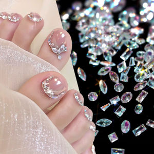 UR SUGAR 50pcs Mix Shapes Nail Art Decorations Sparkle Mini Auroras Ice Translucent Rhinestone Nail Art Manicure