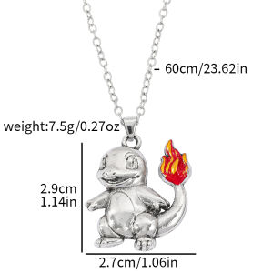 Bandai | kawaii anime monster Bulbasaur Charmander Gengar alloy pendant necklace