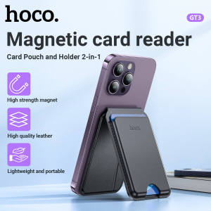 [2024]Hoco GT3 Original 100% MagSafe for iPhone 15 14 13 12 Pro Max Magnetic Card Bag Card holder for 1-4 card
