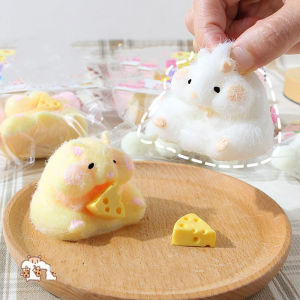 Taba Squishy Handmade หนูแฮมสเตอร์บีบของเล่นความเครียดบรรเทา Squishies Fidget ของเล่นสําหรับเด็ก Party Favors Decompression Venting ของเล่น