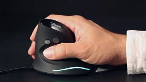 ZELOTES T-30 Vertical Optical Mouse Wired Upright Mouse USB Wired Gaming Mouse 6 Keys Ergonomic Mice with 3200 DPI for PC Laptop