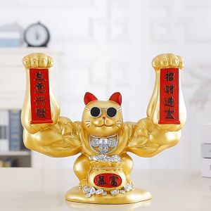 BD Patung Kucing Keberuntungan / Dekorasi Rumah / Dekorasi Toko / Dekorasi Dashboard Mobil / Patung Kucing Chinese SMB28
