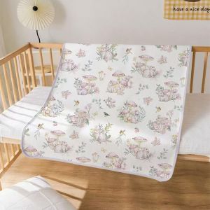 Bông miếng lót thay tã cho bé tấm giường chống thấm nước bảo vệ nệm lót giường cũi