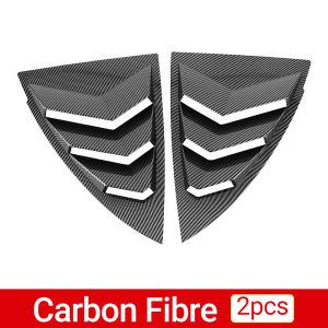 ABS Carbon Car Rear Window Blinds Side Tuyere Louvers Vent Cover Trim Sticker For Tesla Model Y ModelY 2021 2022 2023 2024