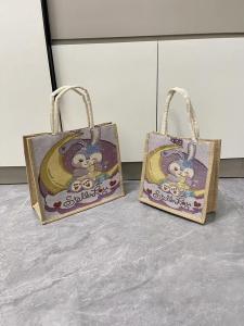 Large Capacity Canvas Tote Bag Womens Handbag Commuter Work Bag Korean Style Printed Polyester Lining Magnetic Closure