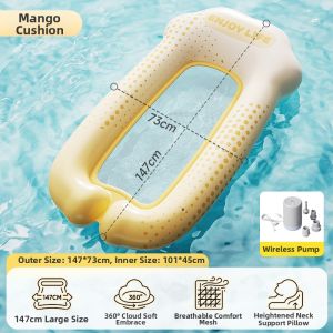 LaiBei | Inflatable Floating Bed for Adults Water Entertainment