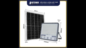 Đèn Pha Chống Chói Năng Lượng Mặt Trời 300W KITAWA - DP15.300
