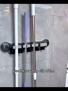 Wall-Mounted Mop & Broom Holder: A Space-Saving Solution