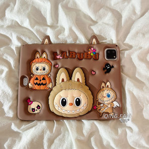 Ốp Lưng Silicon Mềm Chống Rơi Cho iPad pro 11 Air 4/5 10.2 Inch 10.9 Mẫu Mới Họa Tiết Hoạt Hình Màu Nâu Dễ Thương Có Chân Đế