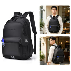MENSPE Fashion Student Backpack Portable Laptop Backpack Large Capacity Backpakk Business Computer Backpack 15.6-inch Laptop Backpack Waterproof Backpack College Commuting Backpack Leisure School Bag For Travel Study Business