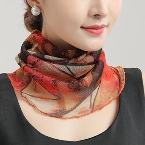 Khăn Quàng Cổ Voan Nữ Khăn Lụa Băng Đô Lưới Khẩu Trang Chống Nắng Phụ Kiện Thời Trang Mùa Hè Dành Cho Nữ