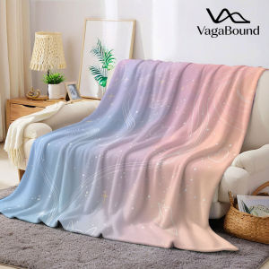 Pastel Cat Sky Flannel Blanket Warm Soft Halloween Christmas Decorative Couch Warm Cozy All-Season Gift