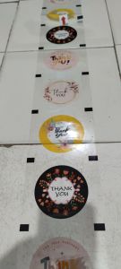 Plastik Lid Seal cup Motif Thank You isi 1000 Cup