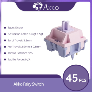 Akko | Akko V3 Pro Switches Tactile / Linear Switch for Mechanical Keyboard 45Pcs Pack Replaceable Outemu Gateron Cherry MX Keyswitch