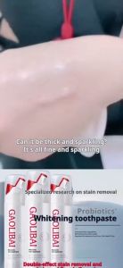 【24-hour shipping】 Gaolibai Toothpaste Remove Tobacco Tea Sta and Whiten Probiotics Seaweed Active Peptide ubat gigi gaolibai/ubat gigi pemutih 120g