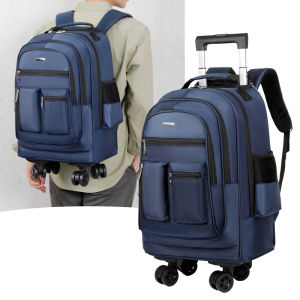 Large Capacity Business Laptop Backpack 2025 New Travel Bag with Multiple Compartments Mens Double Shoulder Bag for Notebook