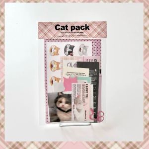 Daindemoon Sticker Pack Cat Cards Mobile Phone Decoration Photography Props Handmade Scrapbooking Material Hot Sale