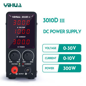 YIHUA 3010D 30V 10A Adjustable DC Power Supply Digital Lab Bench Power Source Stabilized Power Supply Voltage Regulator Switch 12V 30 Amp Power Supply Jd 3010 - Lazada
