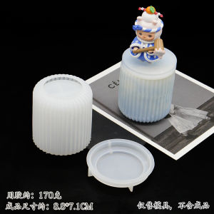 Crystal Drip Glue Pen Holder Mirror Surface DIY Shapeable Storage Box Cap Stripe Pattern Fashion Jewelry Accessories