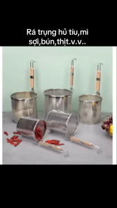 Vá trụng hủ tiếu vợt trụng bún miến dụng cụ trụng thực phẩm lưới inox 304 tiện dụng (TV386)