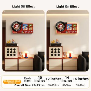CTYLIGHTZ | Dopamine Crayon Shin-chan Electronic Clock With Perpetual Calendar