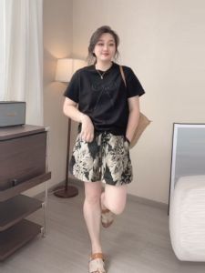 plus Size Lazy Casual Butterfly Knot Short Sleeve T-Shirt Women Summer Fashion Commute Loose Slimming Belly Covering Top