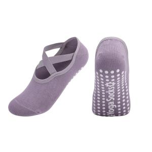 1Pair Professional Women Yoga Sock Silicone Anti-slip Ballet Pilates Socks Women Backless Breathable Bandage Yoga Sport Socks