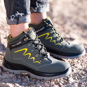 Giày bảo hộ lao động cao cổ JB606 kiểu dáng thể thao chống đinh mũi thép chống va đập chống nước.