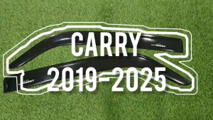 กันสาด Carry กันลม คิ้ว 2 ชิ้นซูซูกิ แคร์รี่ Suzuki Carry 2019 2020 2021 2022 2023 2024 2025 ใส่ร่วมกันได้ พร้อมเทปกาวที่ชิ้นงาน A