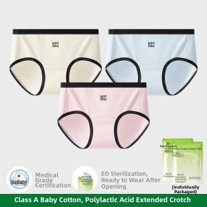 Baisina | Cotton Antibacterial Long Crotch No Wash Single Package Briefs