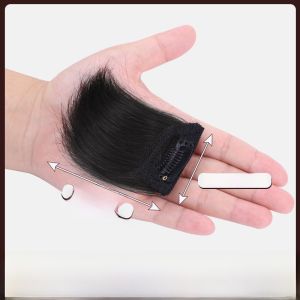 Invisible One-Piece Hair Extension Weave Real Hair Density Booster Womens Short Hair Top Piece Hair Pad Root Lifting