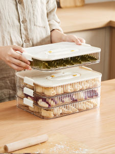 YYIEDERNG | Food Grade Multi-layered Freezer Box for Raw Dumplings and Wontons