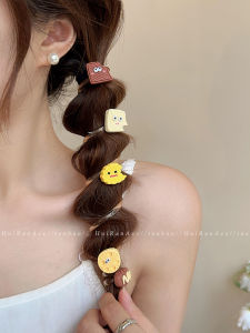 ริบบิ้นผูกผมลายลมโป๊ปการ์ตูนน่ารักสำหรับผู้หญิง ไม่ทำลายเส้นผม ริบบิ้นผูกผมแบบหนา ตกแต่งผม สายโทรศัพท์ ริบบิ้นผูกผมแบบหนา