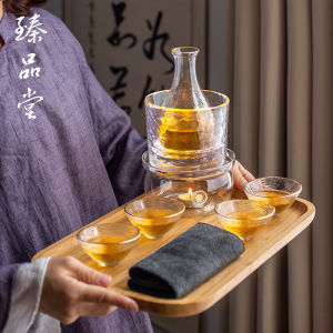 Bộ Ấm Trà Thủy Tinh Phong Cách Nhật Bản Bộ Ấm Rượu Trắng Ấm Trà Đơn Giản Cho Gia Đình Ấm Rượu Vang Vàng Ấm Rượu Sake