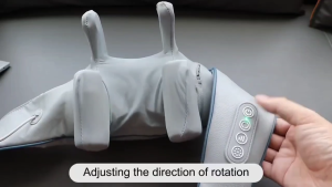 Wireless Neck Massage Pillow Shoulder Massager Portable Electric Kneading Trapezius Massager with Adjustable Heat and Multiple Modes