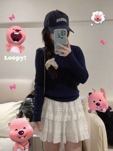 Phong Cách Múa Ba Lê Trắng Puffy Half Váy Nữ Mini Dễ Thương Dáng Chữ A Váy Bánh Kem Cỡ Lớn High Vòng Eo Váy Ngắn Đi Lại Màu Nguyên Chất