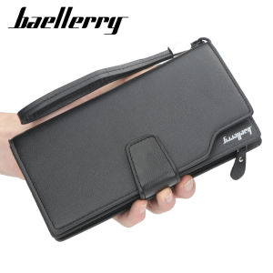 New Large Capacity Men Wallets Handbags High Quality Card Clips Classic Male Coin Purses Zipper Money Clips For Men