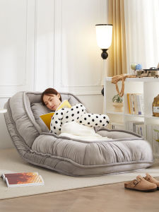 Foldable Human Dog Couch Lazy Sofa Bed Two-Purpose Chair Modern Simple Style Reclining Sleeping Sofa for Small Spaces