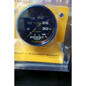 PASSION AUTO METER BOOST BLOWER AUTOMETER GAUGE 65MM TURBO DIESEL FULL BLUE TITANIUM THAILAND