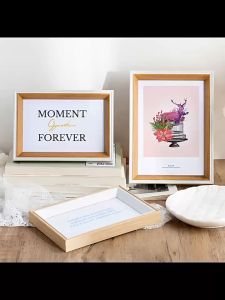 5/6/7/8/10inch Wooden Photo Frame Wall Hanging Picture Frame Stand Photo Decor Commemorative Gift