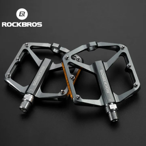 ROCKBROS Bàn Đạp Xe Đạp Phản Quang vòng bi kín MTB bàn đạp phẳng mở rộng bàn đạp xe đạp trên đường hợp kim nhôm