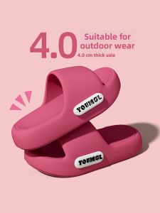 MONLEYTA | Womens Summer Thick Bottom Slip-On Slippers Indoor Outdoor Wear-Resistant Odor-Resistant Flip Flops Comfortable Home Slippers