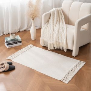 Solid Color Dyeable Handwoven Polyester Cotton Blanket