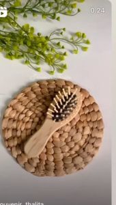 isi 50 pcs Souvenir Pernikahan Sisir Rustic Sisir Kayu Putih Sisir Aqiqah Sisir Hampers Sisir Rias Kayu Kecil