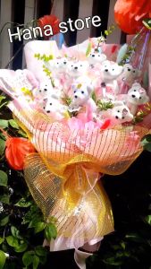 Bó hoa gấu bông tặng sinh nhật và lễ quốc tế phụ nữ 8/3 và 20/10