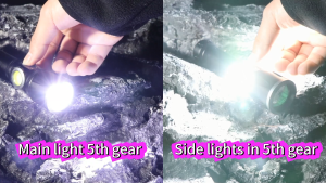 Asafee 3570B Strong Outdoor Flashlight 30W LED Double Switch Telescopic Zoom Torch Self Provided Detachable Type-C Cable Portable Lamp Rechargeable Tail Magnetic 12 Mode Lights