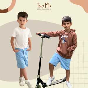 Two Mix Celana Pendek Cargo Anak Laki Bahan Katun Usia 1-10 Tahun 4166
