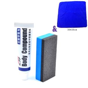 Car Scratch Clear Kit Remover Body Scratch Repair Agent Car Compound Polishing Paste Body Paint DIY Hilang Calar Kereta Body Compound Body Putty Car Wax Car Painting Sponge Cleaner Kit 15g