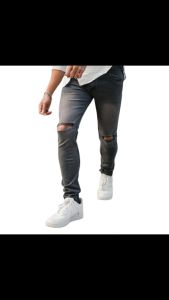 Celana Jeans Panjang Robek Pria Skinny Slimfit Street SoftJeans Sobek Lutut Ripped model terbaru di TOKO KURNIA 97 STORE di tahun 2023